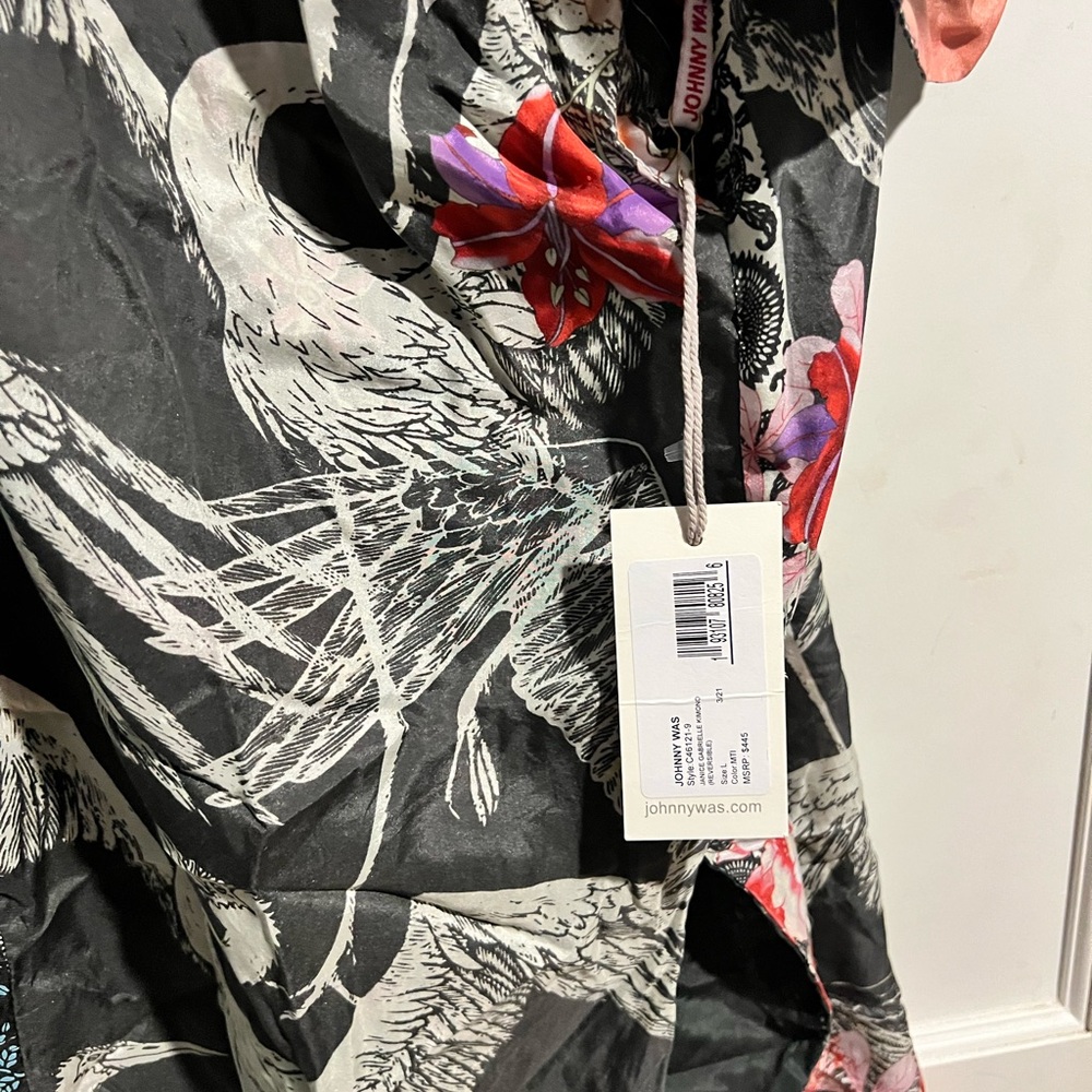 Johnny Was Janice Gabrielle Kim Reversible Silk Kimono - NWT - Sz. L - Picture 9 of 16
